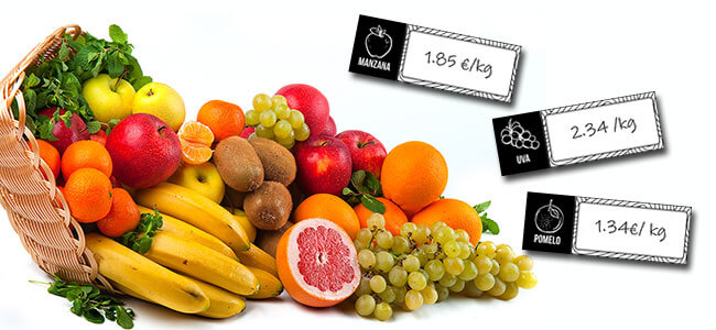 Etiquetas de precios para frutería - Frutas - Parte 2 -CartelGratis.com
