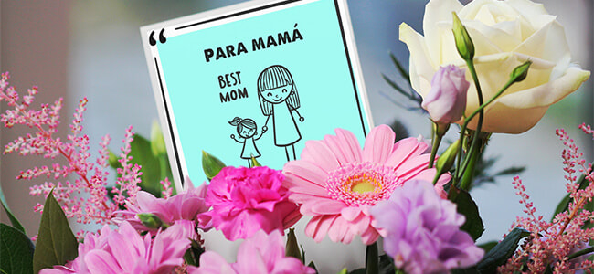 Plantilla de etiquetas para el día de la madre - CartelGratis.com