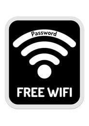 Free wifi label